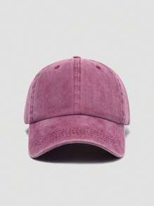 1 peça boné de beisebol vintage lavado, unissex, cor sólida, boné de caminhoneiro, boné snapback, adequado para atividades ao ar livre, viagens, caminhadas, praia