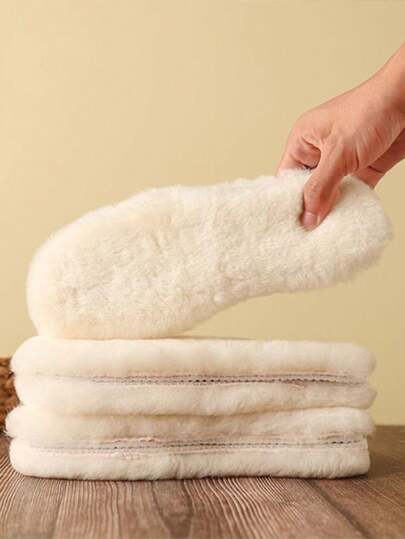 Unisex Australia Sheepskin Insoles Natural Real Fur Wool Cashmere Snow Boots Shoe Pad Wool Insoles Warm Winter Shoes