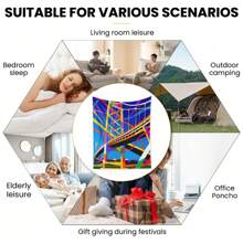 Vibrant Selma Bridge And Ribbon Design Blanket In Colorful Hues To Celebrate Friendship And Add A Touch Of Joyful Artistry To Your Home With Warmth And Style Printing - 彩色 - 查看 6