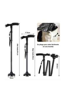 BASTON PLEGABLE CON LUZ - Negro - Ver 7