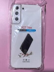 1pc Transparent Four-Corner Anti-Drop Case, Compatible With Samsung Series, Samsung Phone Transparent Four-Corner Anti-Drop Case, Phone Case, Protective Cover, Phone Shell, Phone Sleeve, Anti-Drop Phone Case, Transparent Phone Case, Minimalist Phone Case, Solid Color Phone Case, Transparent Phone Case, TPU Phone Case Anti-Drop (Military-Grade Anti-Drop)