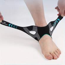 MASEDA 2pcs Ultra-Thin Sports Ankle Brace, Ankle Support Socks - Two-Way Adjustable Straps, One Size Fits All - Used For Support And Wrapping, Suitable For Fitness, Running, Cycling, Tennis And Many Other Scenarios, Perfect Holiday Gift - 2pcs - 查看 4