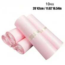 50/20/10pcs Thick Waterproof Solid Pink Packaging Bags, Simple Multipurpose Bags Suitable For Gift Bags, School, Office, Transportation And Mailing Back To School, Courier Storage Bags, Logistics Packing Bags, Clothing Courier Packaging Bags, Various Sizes Available