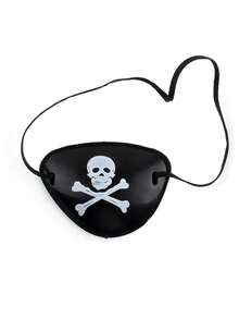 2pcs/Set Halloween Pirate Hat + Pirate Eye Mask - Skull Print Pirate Captain Costume Hat, Pirate Accessories, Party Hat, Masquerade, Cosplay Funny Captain Hat Valentines Gift - Multicolor - View 12