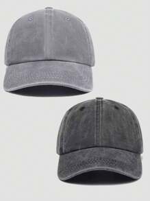 1 peça boné de beisebol vintage lavado, unissex, cor sólida, boné de caminhoneiro, boné snapback, adequado para atividades ao ar livre, viagens, caminhadas, praia