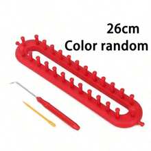 1set/2/4sets Handmade Knitting Kit, Knitting Machine DIY Knitting Craft Tools For Blanket, Scarf, Hat, Shawl, Knitting Needles & Crochet Hook, DIY Scarf, Sweater, Blanket Knitting Machine Board Set, Beginner DIY Knitting Kit (Random Color, Random Accessory Quantity) - Multicolor - View 15