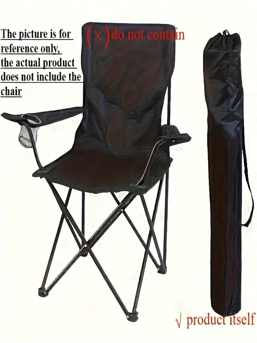 Pachet de 1 geantă de depozitare pentru mobilier de exterior, neagră, extra-mare - Închidere portabilă cu șnur, din poliester rezistent, pentru scaune de camping, mese, perne - Protecție multifuncțională a echipamentului pentru drumeții, picnicuri, plajă, design elegant, construcție robustă, articole esențiale pentru picnic, organizator compact, cusături întărite, pentru iubitorii de picnicuri, genți de depozitare tip pernă - Multicolor - Vizualizare 1
