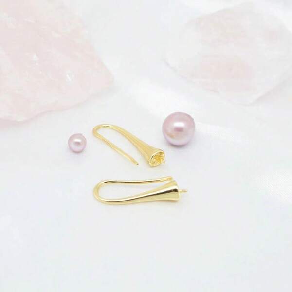 10pcs High Quality Copper Material Trumpet Shaped Earring Findings