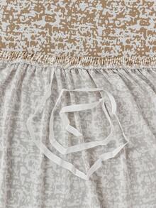 1pc Decorative Folding Sofa Bed Cover, Milk Silk Fabric, Non-Slip Elastic Universal Fit, 3-Seater, Printed Minimalist Polka Dot Design, 4 Color Options, Perfect Fit For Pets, Suitable For Spring, Summer, Autumn, Winter - Multicolor - View 12