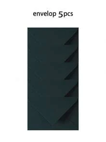 16pcs/Set, Including 3 Envelopes, 10 Sheets Of Writing Paper, And 3 Wax Seals. Suitable For Office Envelopes, Wedding Invitations, Premium Green Envelopes, Greeting Cards, Letter Paper, And Wax Seals. Perfect Gift For Friends. - Advanced dark green - View 9