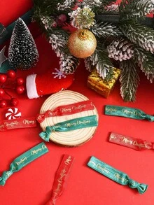 10/20 pièces - Bracelets de fête de Noël, bracelets rouges et verts Joyeux Noël, pour fournitures de fête d'anniversaire de bébé de Noël