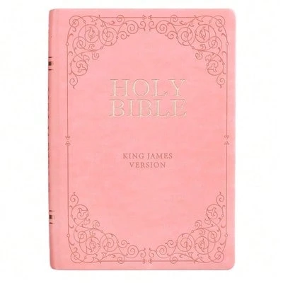 KJV Bible Giant Print Full Size Pink (Hardcover)