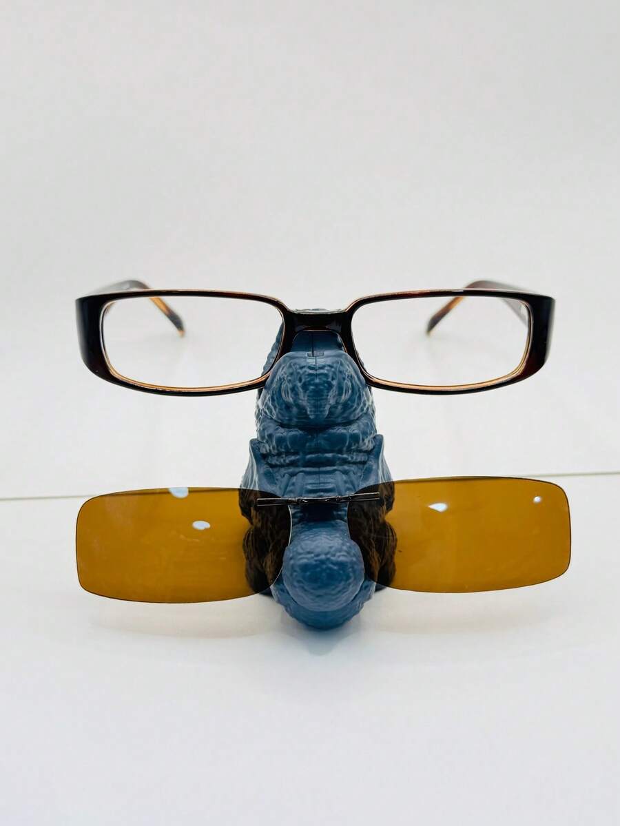 1 Piece Glasses Frame, Small Model, 2 In 1 Clip-On - Nâu nhạt - Xem 1