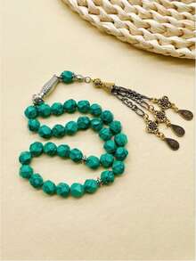 33pcs Faux Agate Bead Triple Strand Middle Eastern Arabic Prayer Beads