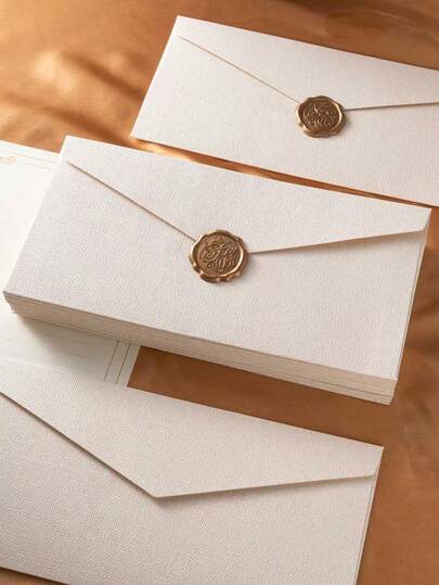 50/20/10/5pcs Long Linen Envelopes, Wedding Invitations, Paper Gifts, Western Business Invitations, Envelope Cards, Premium Linen Envelopes, Friend's Gift Cards, Men's Gifts, Birthday Decorations, Gift Packaging, Gift Notes, VIP Invitations, Thick Linen Envelopes, Invitations, Wedding Invitation Cards