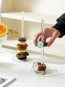 1/3/5pcs Acrylic Bracelet Watch Organizer Donut Jewelry Display Stand