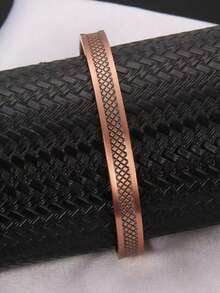 Unisex Kupferarmband, Herren Magnetarmband mit 3500 Gauß Magnet, verstellbares Kupferarmband, tolles Weihnachtsgeschenk - Bronze - Übersicht 1