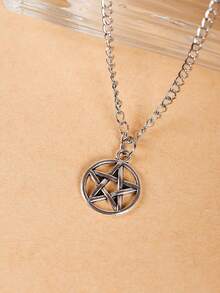 Pentagram Star Necklace, Gothic Emo Grunge Necklace, Goth Jewelry, Halloween Christmas Jewelry Gift For Women2025 - 1 - 查看 2