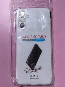 1pc Transparent Four-Corner Anti-Drop Case, Compatible With Samsung Series, Samsung Phone Transparent Four-Corner Anti-Drop Case, Phone Case, Protective Cover, Phone Shell, Phone Sleeve, Anti-Drop Phone Case, Transparent Phone Case, Minimalist Phone Case, Solid Color Phone Case, Transparent Phone Case, TPU Phone Case Anti-Drop (Military-Grade Anti-Drop)