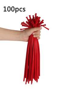 100 Pcs Div Long Balloon, Suitable For Birthday Party Celebrations, Wedding Anniversary Activities, Wedding Decoration, Outdoor, Party Decoration Supplies, Balloon Decoration()