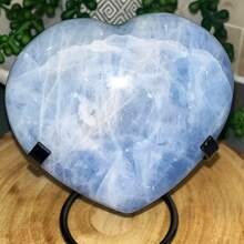 1 件波西米亚海蓝宝石心形水晶装饰 - 珠宝、家居装饰和特殊场合、节日礼物、舒缓的蓝色色调、光滑的纹理适合冥想、瑜伽、精神和装饰水晶礼物、优雅的宝石、光泽的表面、精神装饰