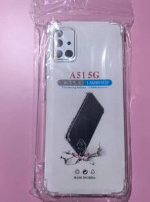 1pc Transparent Four-Corner Anti-Drop Case, Compatible With Samsung Series, Samsung Phone Transparent Four-Corner Anti-Drop Case, Phone Case, Protective Cover, Phone Shell, Phone Sleeve, Anti-Drop Phone Case, Transparent Phone Case, Minimalist Phone Case, Solid Color Phone Case, Transparent Phone Case, TPU Phone Case Anti-Drop (Military-Grade Anti-Drop)