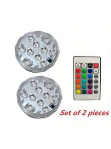 1 件 LED 水下灯、泳池灯、户外水下夜灯、多色。适用于浴缸、花园、池塘、喷泉、水疗中心、万圣节派对装饰、草坪游泳池配件