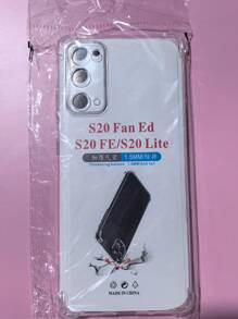 1pc Transparent Four-Corner Anti-Drop Case, Compatible With Samsung Series, Samsung Phone Transparent Four-Corner Anti-Drop Case, Phone Case, Protective Cover, Phone Shell, Phone Sleeve, Anti-Drop Phone Case, Transparent Phone Case, Minimalist Phone Case, Solid Color Phone Case, Transparent Phone Case, TPU Phone Case Anti-Drop (Military-Grade Anti-Drop)