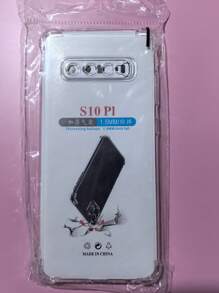 1pc Transparent Four-Corner Anti-Drop Case, Compatible With Samsung Series, Samsung Phone Transparent Four-Corner Anti-Drop Case, Phone Case, Protective Cover, Phone Shell, Phone Sleeve, Anti-Drop Phone Case, Transparent Phone Case, Minimalist Phone Case, Solid Color Phone Case, Transparent Phone Case, TPU Phone Case Anti-Drop (Military-Grade Anti-Drop)