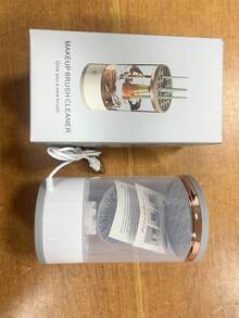 1 件 USB 电动化妆刷清洁器，自动化妆刷清洁工具，快速高效深度清洁所有类型的刷子，便携式，适合旅行家用，适用于美容化妆刷套装、眼影刷、腮红刷，适合化妆爱好者和专业人士，包、整理器、存储、化妆品整理器、化妆品