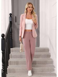 Women's Petite/Regular/Tall 3 Lengths Soft Rayon Sweatpants Breathable Pants With Adjustable Shockcord  Casual With Available Inseam - Màu Hồng baby - Xem 6