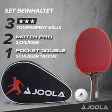 JOOLA Duo PRO 2-Player Table Tennis Set - 2 Bats + 3 Balls + Cover - Duo Pro Set - View 3
