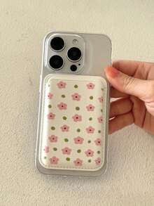 1 件韩式磁卡夹贴纸，图案可爱，适合所有手机型号，Magsafe 皮革卡套