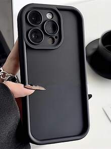 奢华时尚纯色材质三件套手机壳，带摄像头保护，适用于三星 Galaxy S24 S23 S22 S21 Ultra，哑光表面，春季礼物，生日派对佳品 - 棕色+黑色+白色 - 查看 5