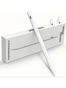 TranAKstic 1pc Touch Screen Stylus Pen, Compatible With IPad Pro/Air/Mini, Drawing Capacitive Pen For Apple Tablets Updated After 2018, Essential For Holidays, Summer, Travel - White - View 5