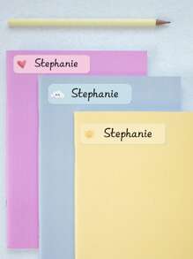 1~220pcs Custom Name Sticker, Cartoon Small Fresh Cute Waterproof Modern School Supplies Label, Back To School, School Supplies, Paper Name, Category Sticker, Number Category, Customized Waterproof Name Labels For School Supplies, Personalized Stickers For Water Bottles, Lunch Boxes, And Personal Items, Multi-Functional, Ornamental,Reusable,Exquisite,Stylish,High-Quality,Colorful,Modern,Custom,Personalized,Unique,Ideal Gifts For Him,Ideal Gifts For Her,Boyfriend,Dad,Girlfriend,Mom,Family,Friends,Tea Room,Home,Garden,Office,For Anniversaries,For Valentine's Day,For Mother's Day,For Birthdays,For Father's Day,For Graduation,For Weddings,For Housewarming,Warm Ambience, Autumn Home Refresh, Xmas Decoration