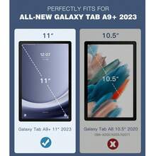 适用于三星 Galaxy Tab A9+/A9 Plus 11 英寸 2023 的保护壳，轻薄支架硬背壳保护套，适用于 Galaxy Tab A9+ Tablet S M-X210/X216/X218，自动唤醒/睡眠，海军蓝