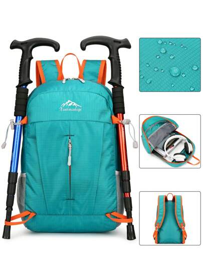 Portable Outdoor Sports Backpack, Ultra-Light Large Capacity Foldable Backpack, Suitable For Hiking, Trekking, Cycling, Travel, Business, Commuting, Fitness, Waterproof And Durable, Great Gift For Christmas, Halloween And Thanksgiving