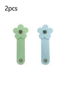 1pc Silicone Floral Earphone Cord Organizer, Suitable For Wired Earphones, Data Cables, Storage & Managementcharger Case Power Bank Phone Charger Digital Camera Accessories - Multicolor - View 15