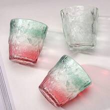 6件套新款北欧风格加厚渐变玻璃杯，高端无铅玻璃酒杯，高品质果汁/牛奶/水饮水杯套装