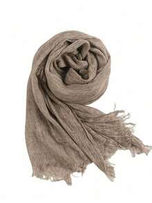 Crinkle Textured Rayon Wrinkle Hijab Scarves Crepe Long Hijab For Lady Rayon Wrinkle Hijab Women Scarf For Dress