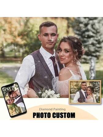 DIY Custom Photo Diamond Painting Kit – Full Drill Personalized Art For Pet Lovers And Families | Creative Handmade Wall Decor Gift For Her, Him, Mom, Dad, Friends, Kids, Pets – Perfect For Birthdays, Weddings, Anniversaries, Graduation, Housewarming, And More