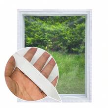 Cortina térmica de invierno, dispositivo de sellado de ventanas sin taladro, aislante y a prueba de viento, cortina transparente para uso doméstico con aire acondicionado, a prueba de viento, aislante del calor y del frío