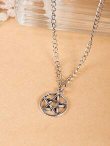 Pentagram Star Necklace, Gothic Emo Grunge Necklace, Goth Jewelry, Halloween Christmas Jewelry Gift For Women2025 - 1 - 查看 4