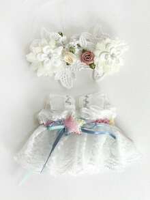 SP Haine pentru păpuși țesute grădină iarnă melodie craniu ceramică îmbrăcăminte rochie Qingchi haine pentru păpuși