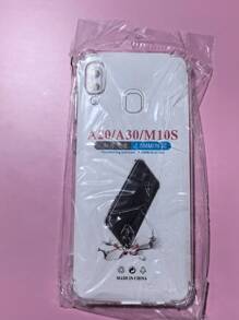 1pc Transparent Four-Corner Anti-Drop Case, Compatible With Samsung Series, Samsung Phone Transparent Four-Corner Anti-Drop Case, Phone Case, Protective Cover, Phone Shell, Phone Sleeve, Anti-Drop Phone Case, Transparent Phone Case, Minimalist Phone Case, Solid Color Phone Case, Transparent Phone Case, TPU Phone Case Anti-Drop (Military-Grade Anti-Drop)