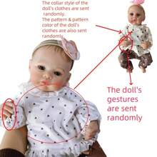 逼真重生婴儿娃娃，全乙烯基身体，18 英寸，栩栩如生，看起来像真实新生婴儿娃娃，解剖学上正确的玩具