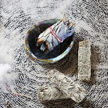 Rattan Material-Whit Sage & Dragon's Blood Sage Incense Set(1/3pcs) Rattan Smudge Stick Wands | Complete Guide | Wood Material, Spice Scent, Air Purifying Incense Or Cleansing