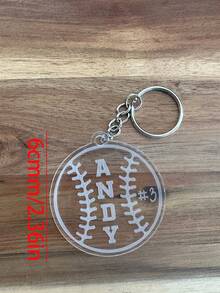 Portachiavi personalizzato con maglia da basket/hockey/calcio/football, regalo per squadra di basket/hockey/calcio/football, portachiavi personalizzato per basket/hockey/calcio/football, etichetta per borsa da basket/hockey/calcio/football, regalo per la notte dei senior, regalo di fine stagione, regalo per appassionati di sport, regalo per lei/lui, regalo di compleanno, regalo per fidanzata/fidanzato, delicata romantica, grazia invernale - Portachiavi in maglia trasparente - Visualizzare 14