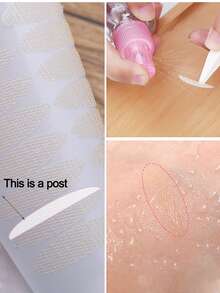 240 szt., 5 arkuszy papieru, które przylegają do wody, niewidoczna siateczka, koronkowy podwójny plaster na powieki, bez kleju, długotrwały model, naturalny plaster upiększający, makijaż, tani, wystrój pokoju, toaletka, podróże, sypialnia, akcesoria do makijażu